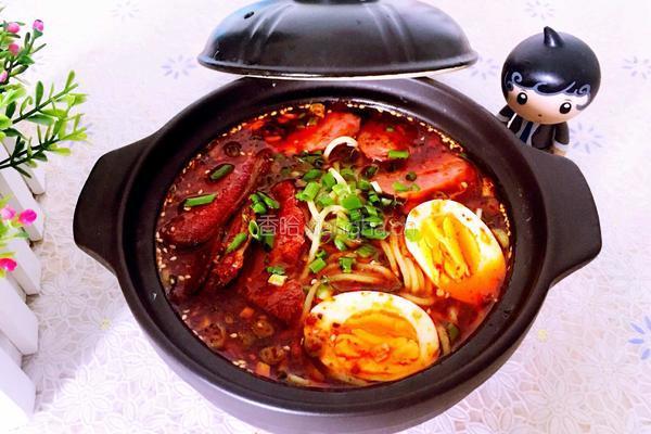 牛肉烤肠蔬菜面的做法图解8