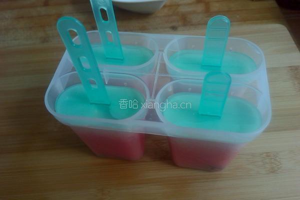 西瓜椰奶冰块的做法图解5