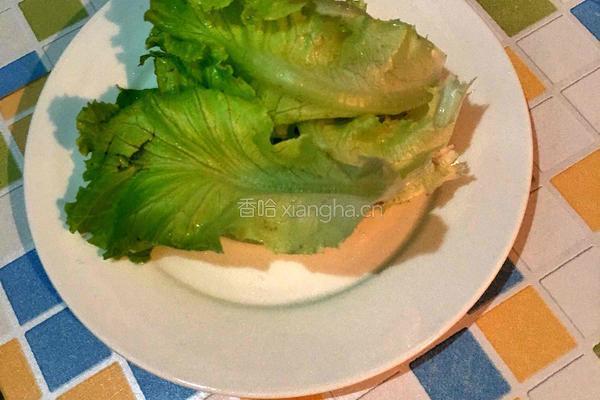 培根生菜鸡蛋卷的做法图解4