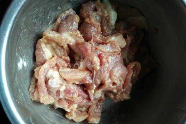 香菇肉片的做法图解2