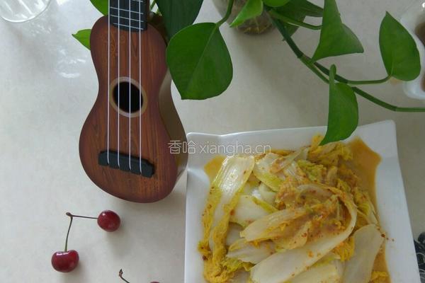 蛋黄娃娃菜的做法图解5