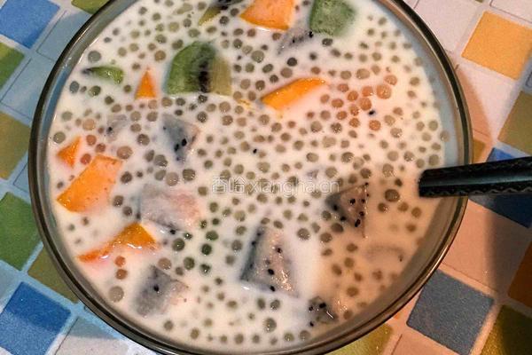 水果牛奶西米露的做法图解6