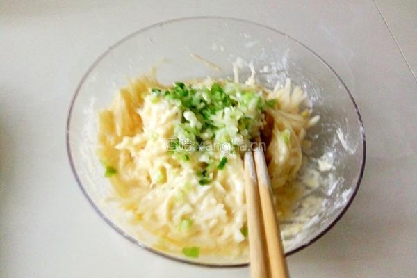  白萝卜丝蛋饼的做法图解6