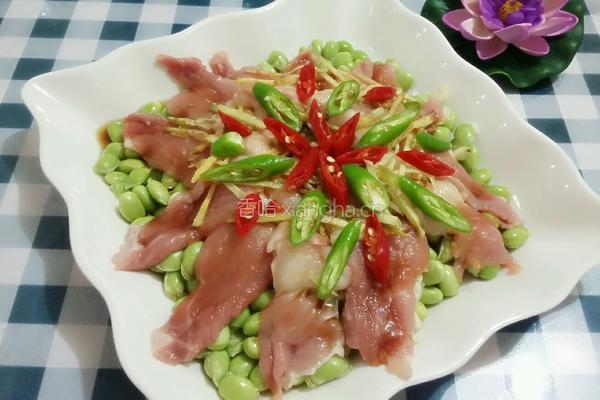 鲜猪肉蒸毛豆的做法图解8