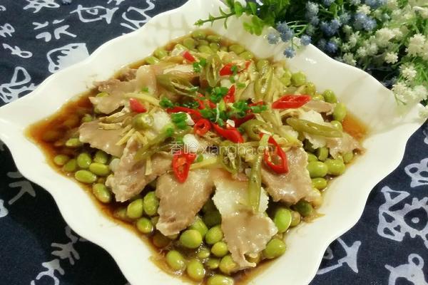 鲜猪肉蒸毛豆的做法图解11