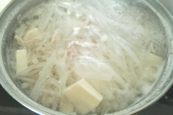 瘦肉豆腐汤的做法图解5