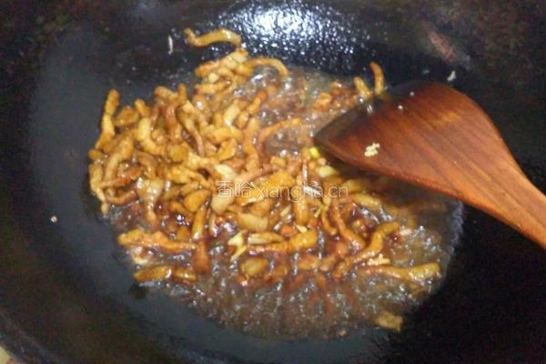 肉丝豆角丝的做法图解5