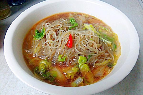 卷心菜粉丝汤的做法图解9