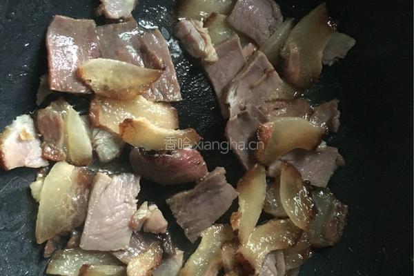 彩椒炒腊肉的做法图解7