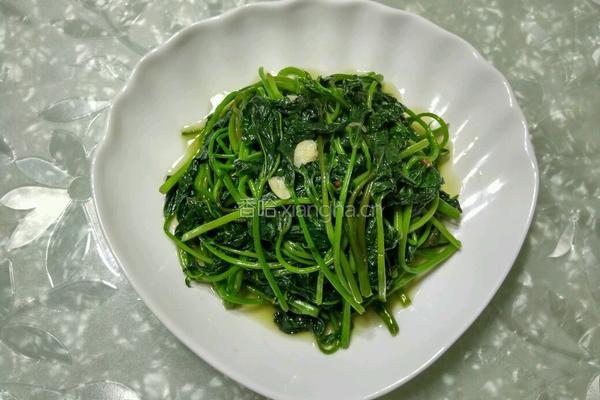清炒红苕叶的做法图解3