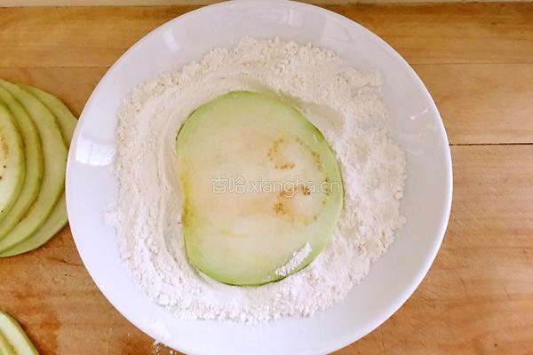 香煎茄片的做法图解4