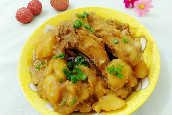 土豆焖鸡腿的做法图解16