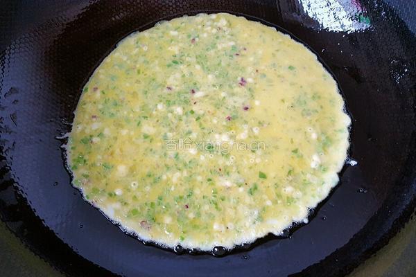彩椒鸡蛋饼的做法图解7