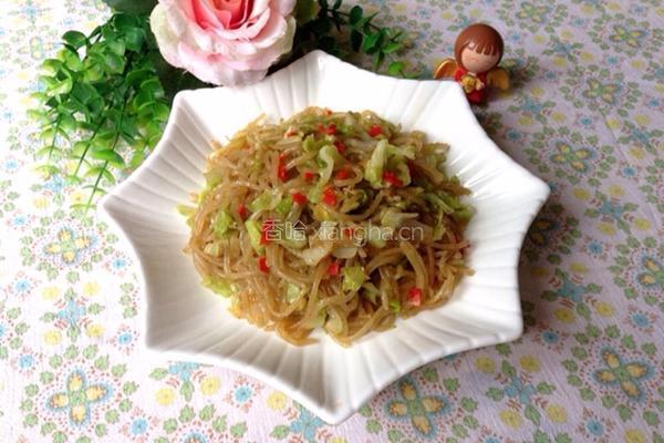 卷心菜炒粉丝的做法图解10