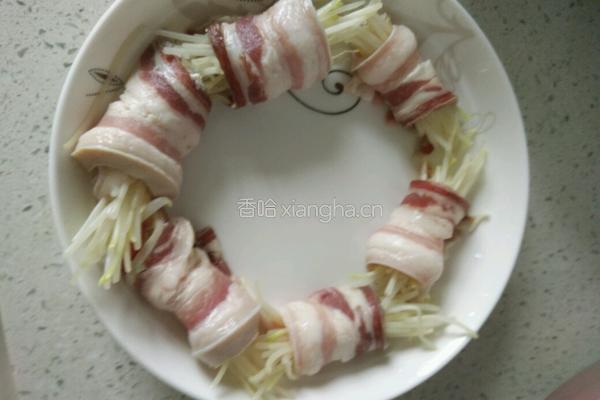 腊味豆芽卷的做法图解6