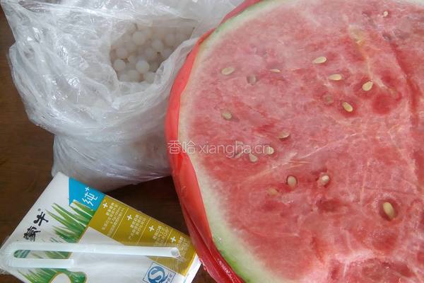 西瓜牛奶西米露的做法图解7