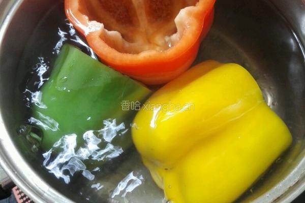 彩椒酿肉的做法图解6