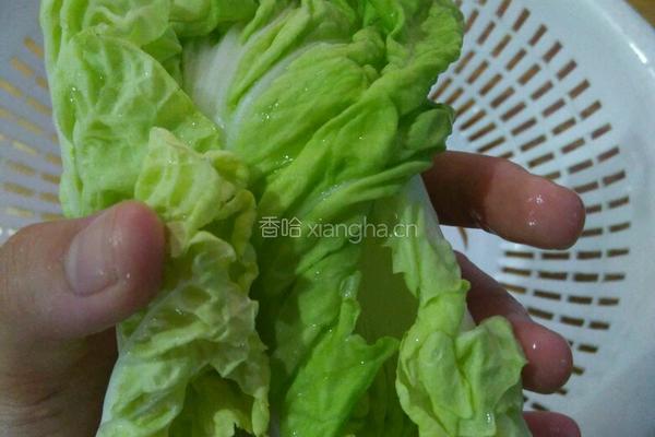 蛋皮香菇白菜清汤的做法图解3