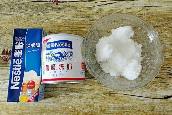四种口味冰激凌的做法图解1