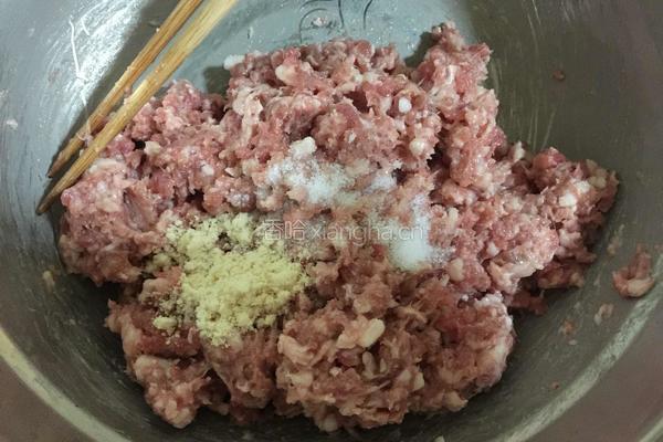 羊肉大葱肉饼的做法图解3