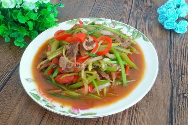 彩椒炒牛肉的做法图解10