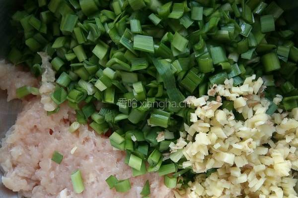 鸡脯肉水饺的做法图解3