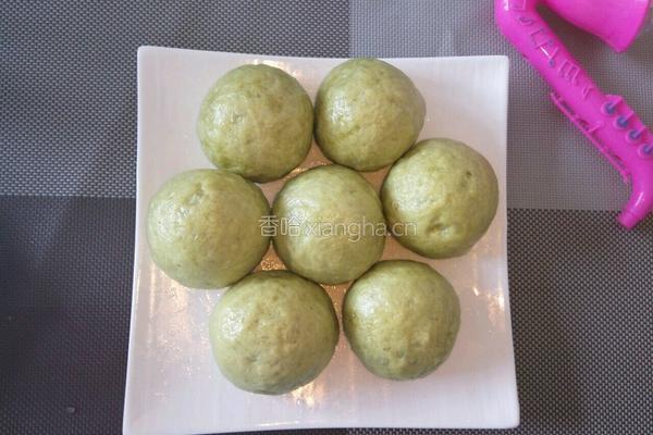 青菜汁馒头的做法图解8