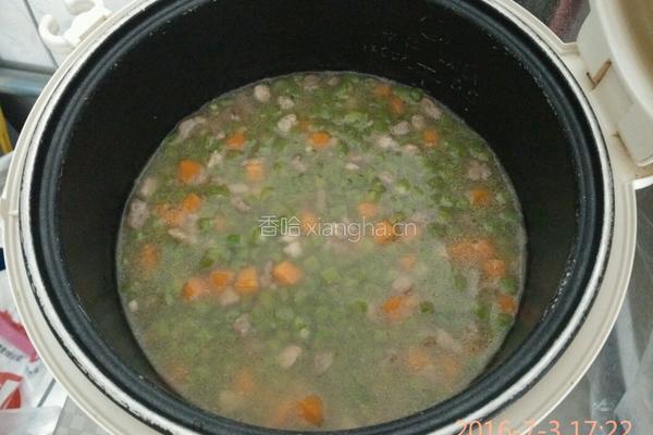 豆角焖饭的做法图解6