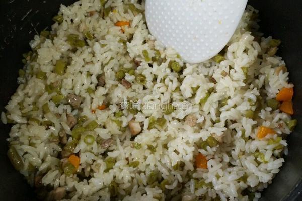 豆角焖饭的做法图解7