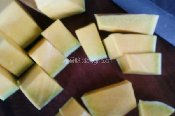 南瓜焖饭的做法图解2