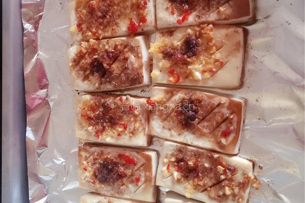 孜然蒜香豆腐（烤箱版）的做法图解6