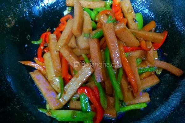 彩椒炒午餐肉的做法图解7