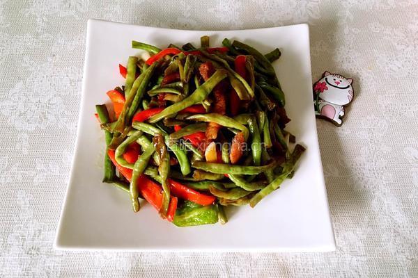 豆角炒肉的做法图解8