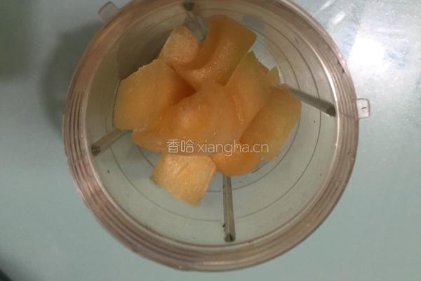 哈密瓜沙冰的做法图解4
