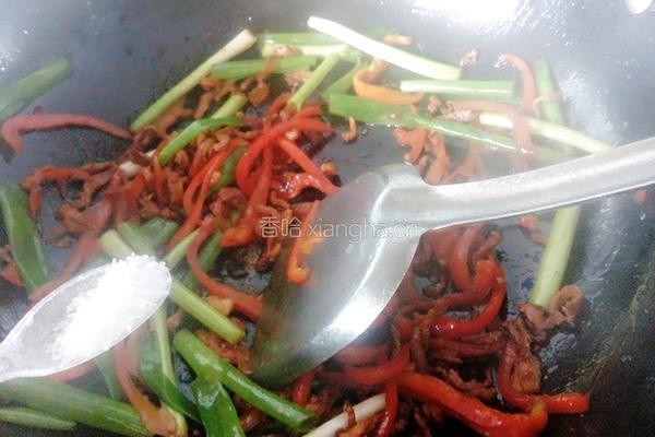 彩椒肉丝千张卷的做法图解9