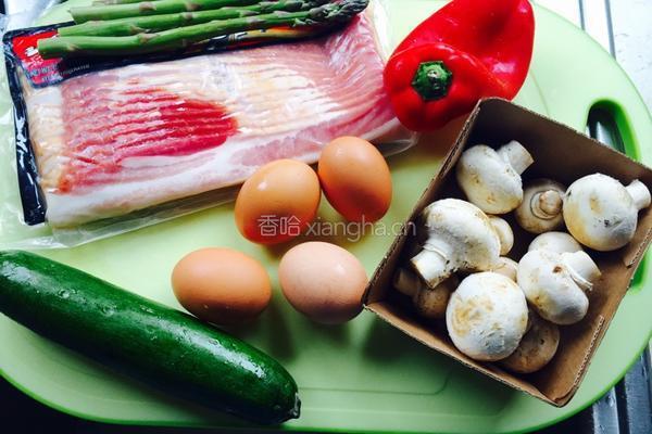 百变时蔬蛋饼的做法图解1
