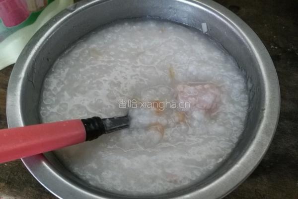 干沙虫瘦肉粥的做法图解5