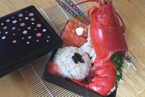 蒜蓉蒸波士顿龙虾配日式饭团的做法图解6
