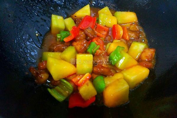哈密瓜烧肉的做法图解12