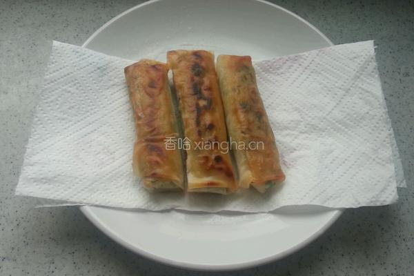 韭菜鸡蛋粉丝春卷的做法图解19