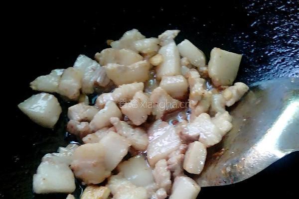 干豇豆炒五花肉的做法图解6