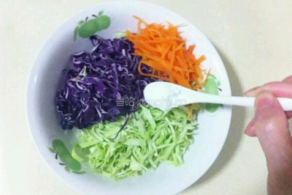 卷心菜沙拉的做法图解6