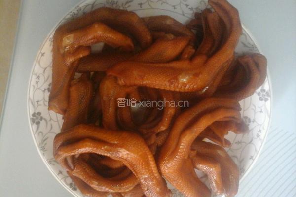 卤鸭脚的做法图解4