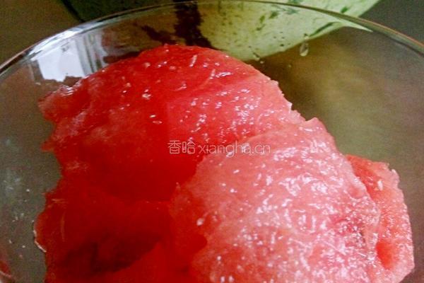 柠香西瓜沙冰的做法图解2