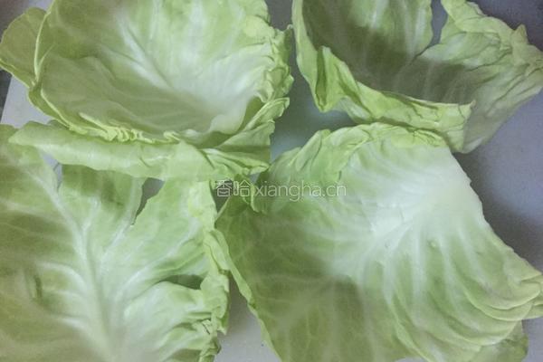 翡翠卷心菜卷的做法图解2