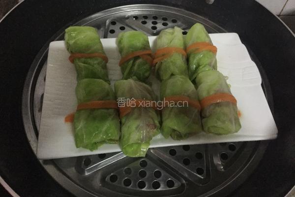 翡翠卷心菜卷的做法图解16