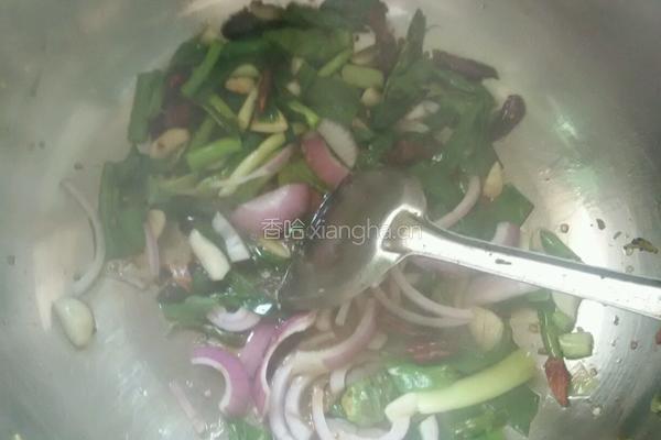 肉片炒花白的做法图解4