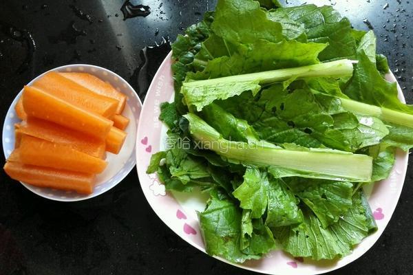 肉酱彩色手擀面的做法图解1