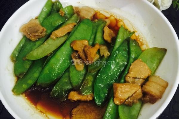 荷兰豆炒肉的做法图解5