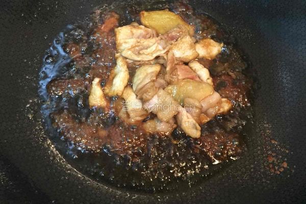 荷兰豆炒肉的做法图解3
